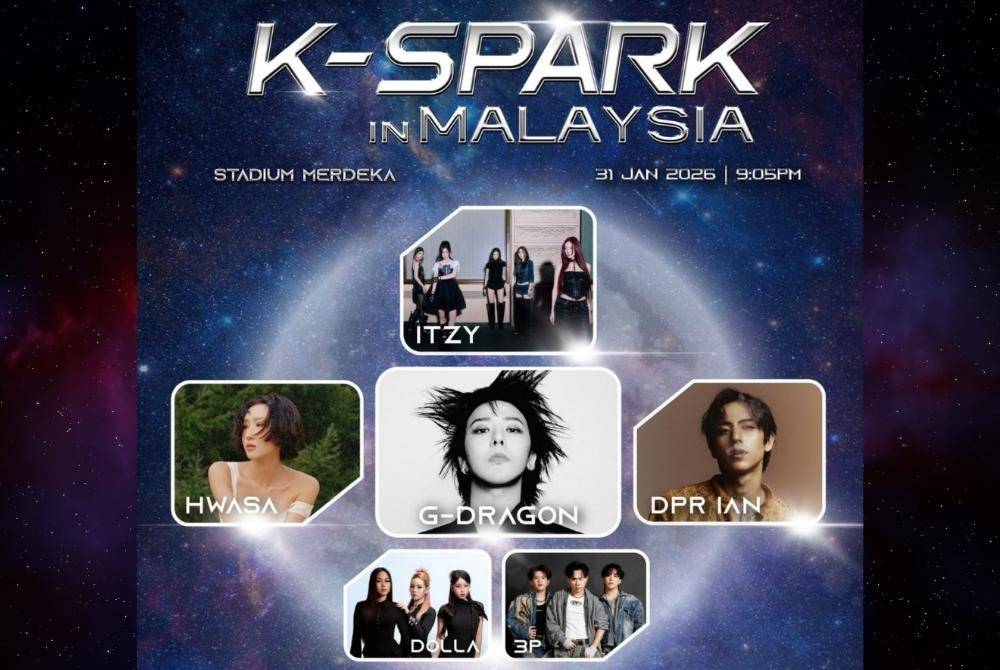 The large-scale K-pop showcase, to be held at Stadium Merdeka, will see Dolla appearing on the same stage as renowned acts such as G-Dragon, Hwasa, DPR Ian, ITZY and 3P on Jan 31.