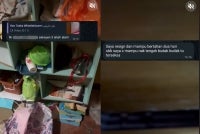 Screenshots from a video uploaded on Caprice's Instagram account.