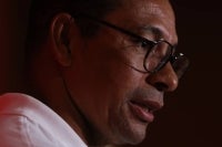 Brazilian World Cup legend Gilberto Silva responds to questions from the media after accompanying the FIFA World Cup Trophy to Malaysia as part of the 75-country Global Tour in conjunction with the 2026 World Cup today. - Bernama photo