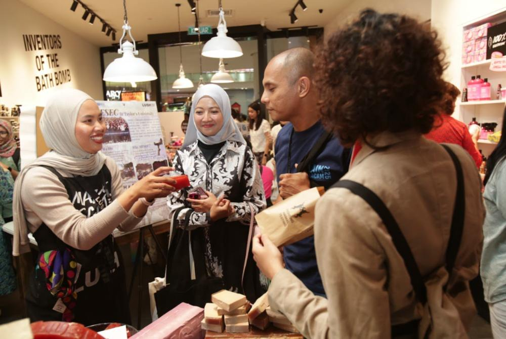 LUSH Charity Pot Showcase at LUSH NU Sentral on Thursday.