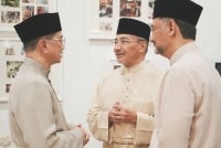 Azmin and Hishammuddin have known each other for many years through their political careers, and this marriage extends their friendship into family ties. - Credit photo: Instagram / @hishammuddinhussein