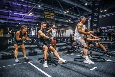 Hyrox is an indoor fitness competition that combines endurance running with functional strength workouts. Photo: Hyrox