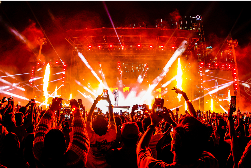 The open-air show stood out for featuring a full-scale drone performance, believed to be the first of its kind at an Indian concert in Malaysia.