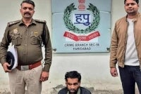 The suspect has been detained by Faridabad police for further investigation. Photo: Agency
