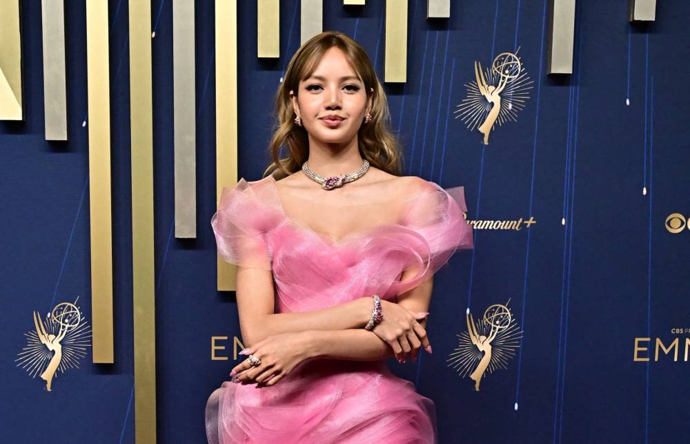 Thai singer and actress Lalisa Manoban arrives for the 77th Primetime Emmy Awards at the Peacock Theatre at LA Live in Los Angeles on September 14, 2025. (Photo by Frederic J. Brown / AFP)