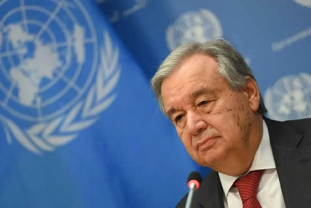Antonio Guterres.Photo by AFP