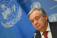 Antonio Guterres.Photo by AFP