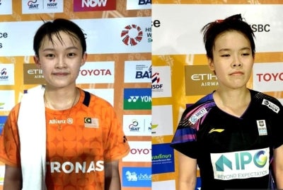 National women’s singles players Wong Ling Ching and Goh Jin Wei kept Malaysia’s challenge alive at the Thailand Masters 2026. Photo by Bernama