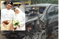 Irfan Syabil and Nur Ain Izayu had only been married for two days when the latter died in a road accident on Feb 2 in Gual Ipoh, Tanah Merah. - Photo courtesy of Irfan Syabil