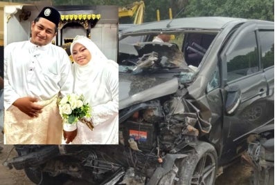 Irfan Syabil and Nur Ain Izayu had only been married for two days when the latter died in a road accident on Feb 2 in Gual Ipoh, Tanah Merah. - Photo courtesy of Irfan Syabil