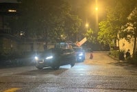 Several vehicles left Muhyiddin's residence yesterday after the special meeting.