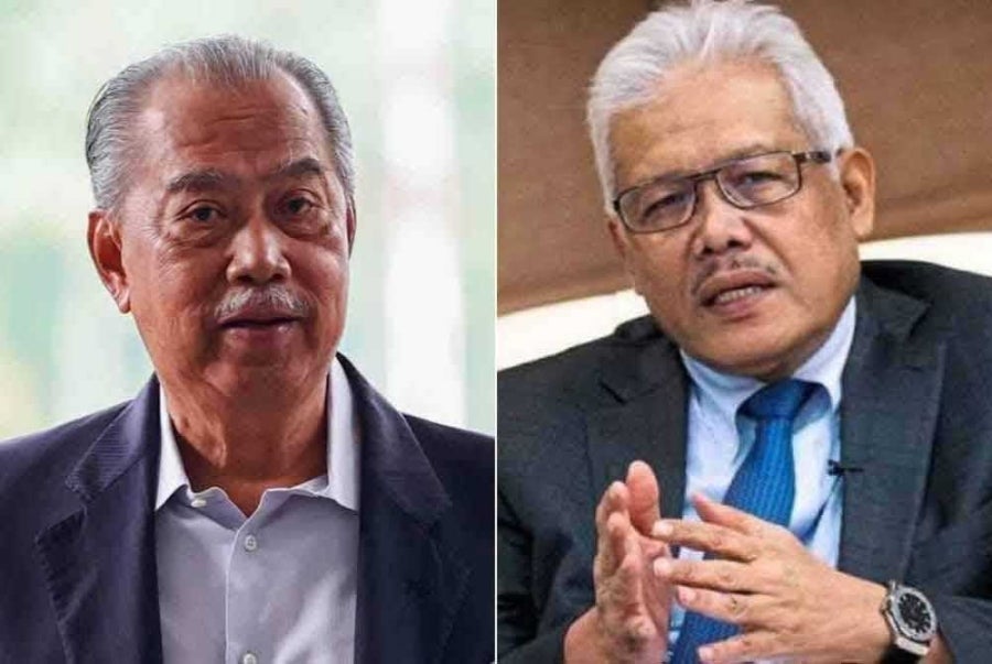 Opposition Leader Datuk Seri Hamzah Zainudin and Pagoh MP Tan Sri Muhyiddin Yassin were absent from the Dewan Rakyat sitting on Monday. 
