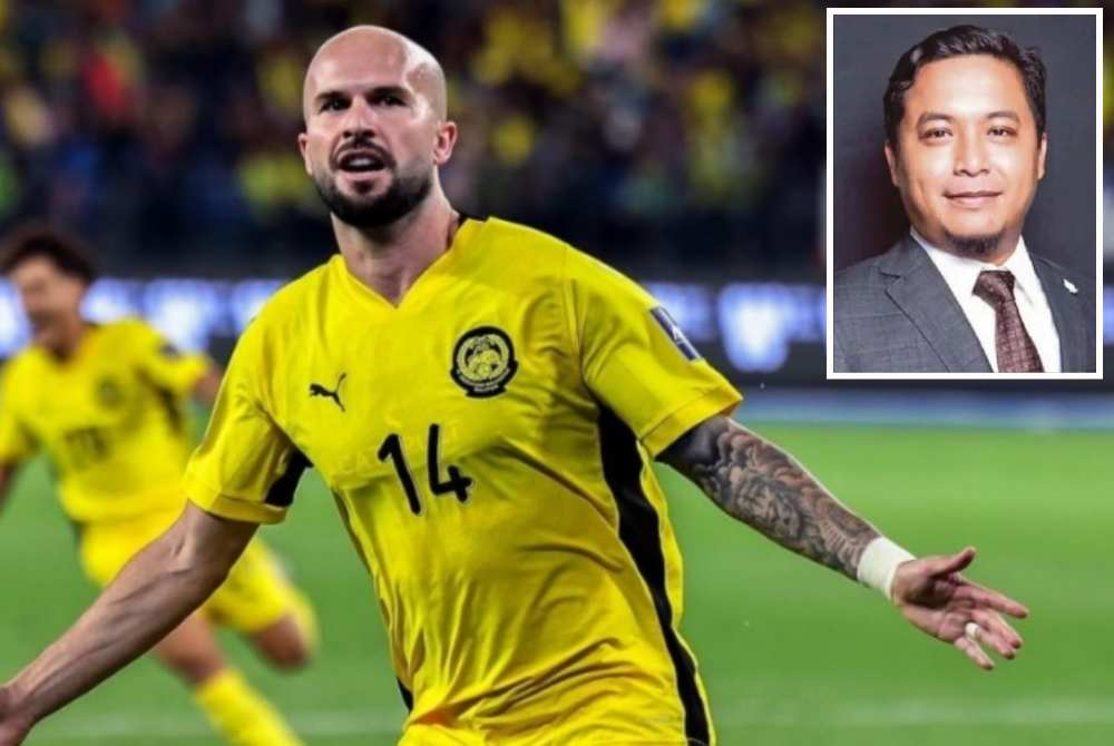 Figueiredo is among the Harimau Malaya heritage players suspended by FIFA following the document forgery issue. Inset: Zhafri Aminurrashid