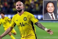 Figueiredo is among the Harimau Malaya heritage players suspended by FIFA following the document forgery issue. Inset: Zhafri Aminurrashid