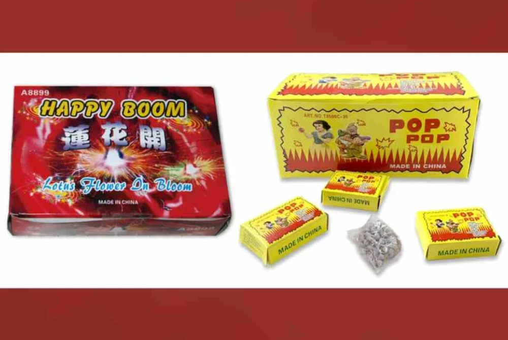 Police allow only ‘Happy Boom’ fireworks and ‘Pop-Pop’ firecrackers to be sold in conjunction with the Chinese New Year celebration.