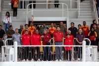 The Sultan of Selangor Sultan Sharafuddin Idris Shah and the Raja Muda of Selangor Tengku Amir Shah Sultan Sharafuddin Idris Shah attended the launch of the book GEMILANG: Selangor Football History at Stadium Merdeka. - Bernama photo