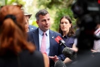 New Zealand Deputy Prime Minister David Seymour speaks to the media during a ceremony to commemorate Waitangi Day in Waitangi on Feb 5, 2026. - (Photo by BEN STRANG / AFP)