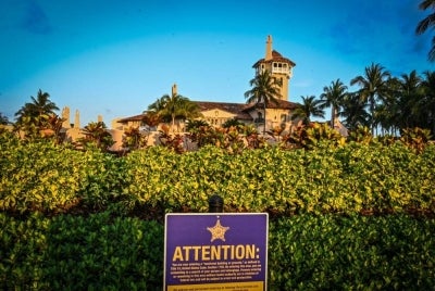 The US Secret Service said on Feb 22, 2026, its agents had shot and killed an armed man who illegally entered the premises of President Donald Trump's Mar-a-Lago estate in Florida. - (Photo by Giorgio Viera / AFP)
