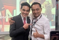 Zaiful (right) with Ashwad