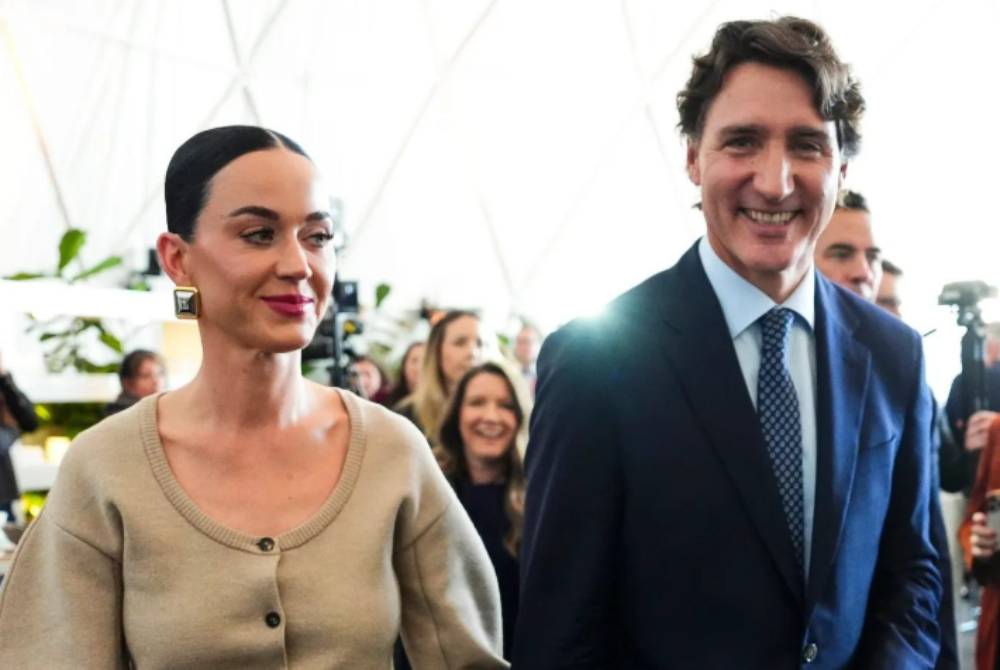 Katy Perry and Justin Trudeau at the World Economic Forum. Photo source: Social Media