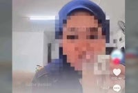 A viral video showed a woman allegedly eating and drinking openly while interacting with followers during a live TikTok session.
