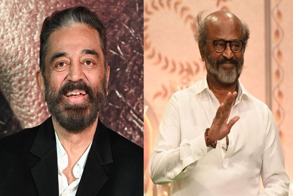 South Indian cinema icons Kamal Haasan and Rajinikanth are set to reunite on screen after nearly five decades, marking their first film together since appearing in several movies between the late 1970s and early 1980s. - Photos by AFP