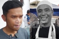 Yusrizuhairi (left) is devastated as he mourns the loss of his brother, sister-in-law and their three daughters, who perished together in a deeply heartbreaking tragedy.