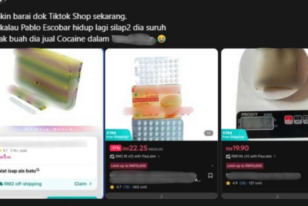 A total of 47 online accounts linked to drug distribution were detected that year, with 43 taken down in collaboration with the Malaysian Communications and Multimedia Commission.