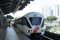 Rapid Rail Sdn Bhd (Rapid Rail) says there were no service disruptions on the Kelana Jaya Light Rail Transit (LRT) line this morning, with the service operating according to scheduled peak hour intervals. Photo for illustration purposes only. - BERNAMA FILE PIX