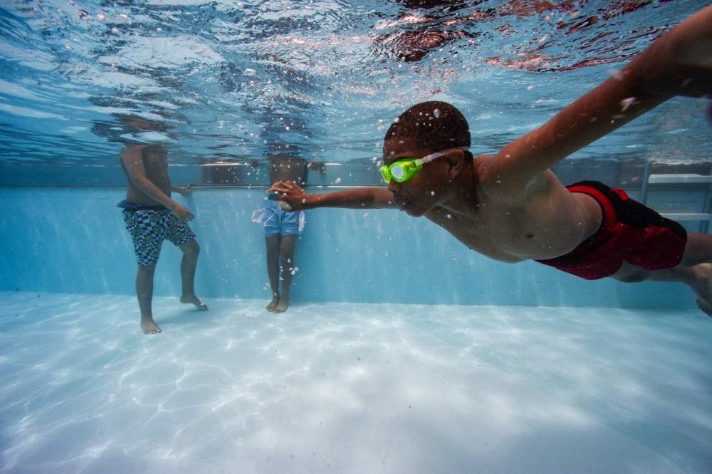 Vietnamese authorities are promoting swimming and water safety programmes for children as the monsoon season sets in. APF photo