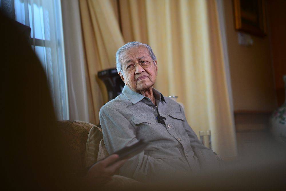 Dr Mahathir Mohamad - Photo by ASRIL ASWANDI SHUKOR