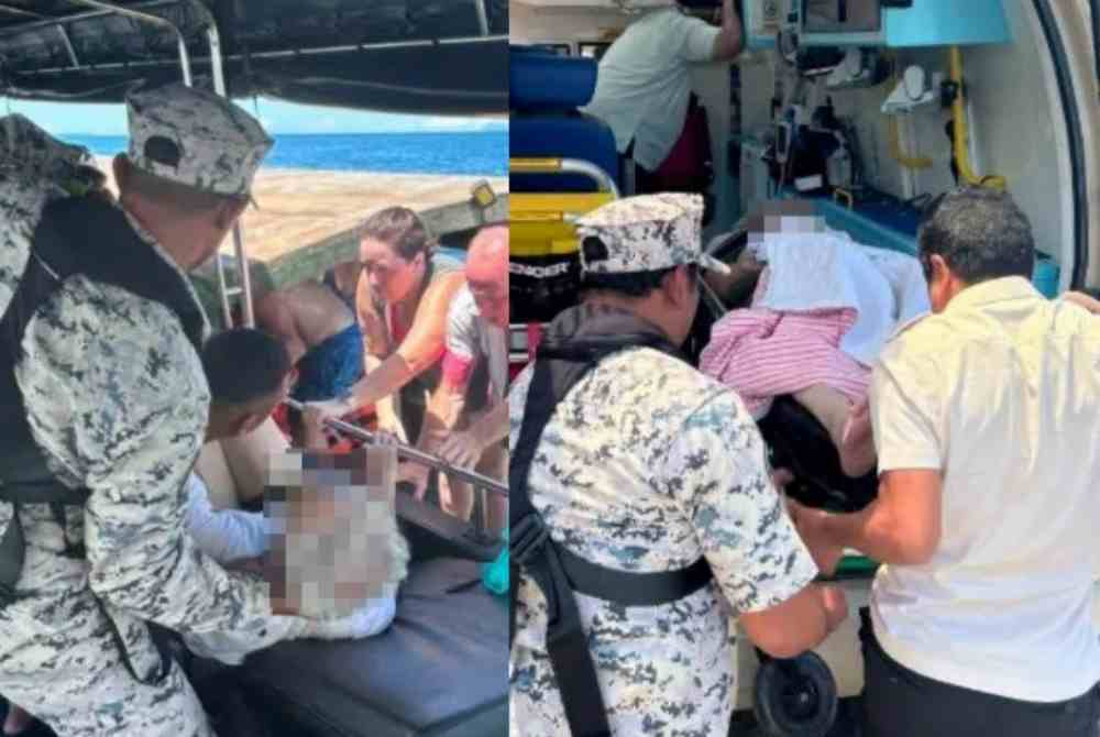 A German tourist died after collapsing while snorkelling in Pulau Sakar waters here on Wednesday.