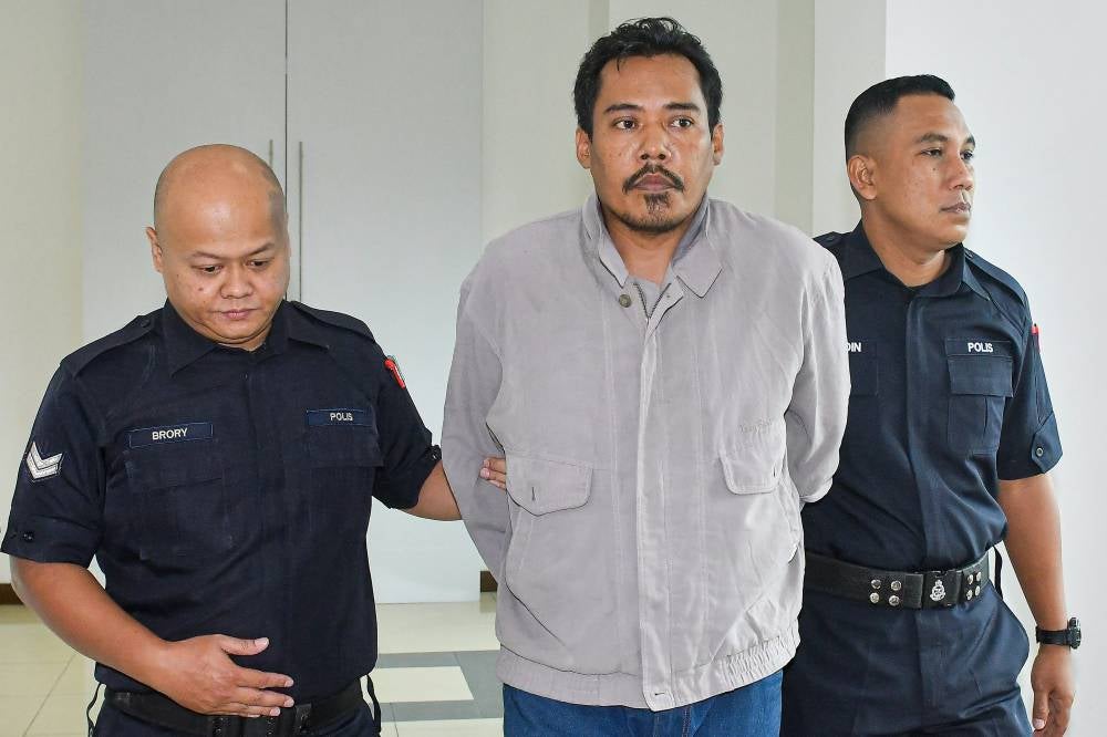Salesman Azmi Jantan, 42, pleaded guilty today in the Sessions Court to attacking a motorcyclist with a meat cleaver on the Federal Highway last Tuesday.