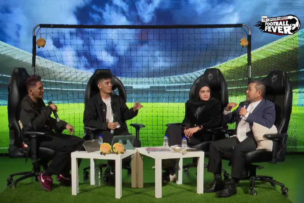 Panelists and hosts during Sinar Daily’s 'The Biggest World Cup Ever' special broadcast.