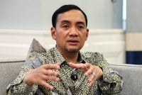 Johor Menteri Besar Datuk Onn Hafiz Ghazi during an interview session at the Official Residence of the Johor Menteri Besar in Saujana yesterday. - Photo by Bernama