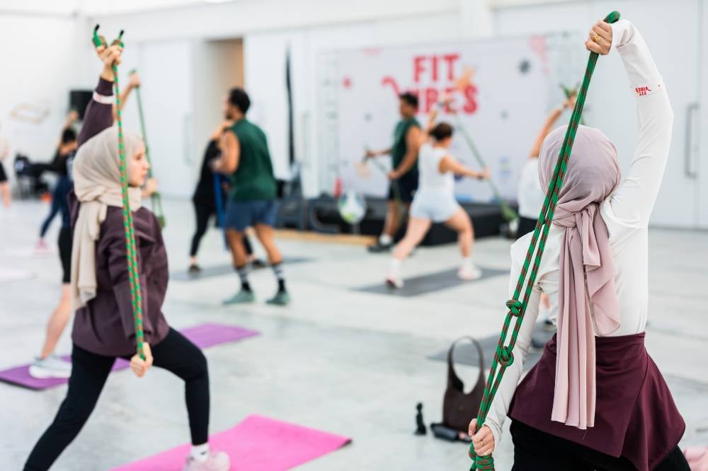 The day's programme leaned into variety over intensity. A 5km community run by Turbo Run Club kicked things off, followed by a dance fitness session from Groove Society and strength and mobility training led by PJ Collective. For those after something slower, there was sunrise yoga and a breathwork and sound bath session by Savy Ho. Photo: LAC Malaysia