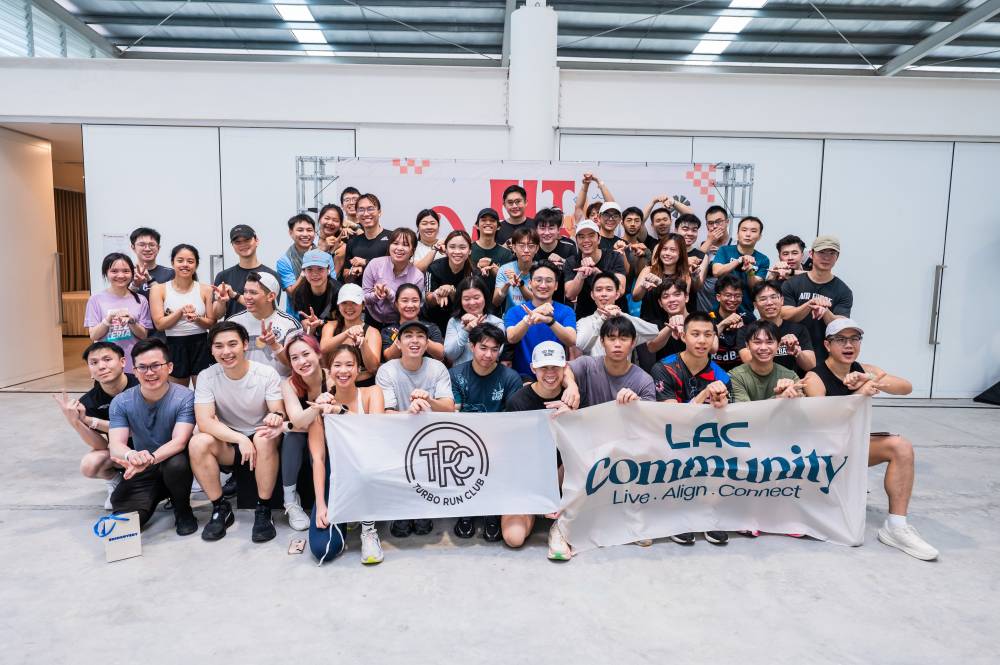 The day's programme leaned into variety over intensity. A 5km community run by Turbo Run Club kicked things off, followed by a dance fitness session from Groove Society and strength and mobility training led by PJ Collective. For those after something slower, there was sunrise yoga and a breathwork and sound bath session by Savy Ho. Photo: LAC Malaysia