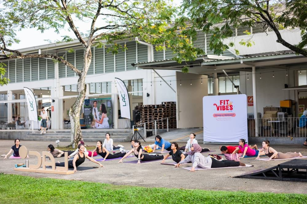 The day's programme leaned into variety over intensity. A 5km community run by Turbo Run Club kicked things off, followed by a dance fitness session from Groove Society and strength and mobility training led by PJ Collective. For those after something slower, there was sunrise yoga and a breathwork and sound bath session by Savy Ho. Photo: LAC Malaysia