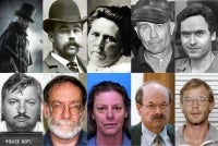 Photos of 10 convicted serial killers in history.