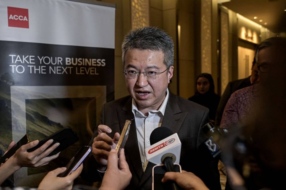 Finance Deputy Minister Liew Chin Tong speaks to reporters during the ACCA Mid-Year Tax Focus Conference 2026 at The Vertical, Connexion Conference & Event Centre, today. - Photo by Bernama