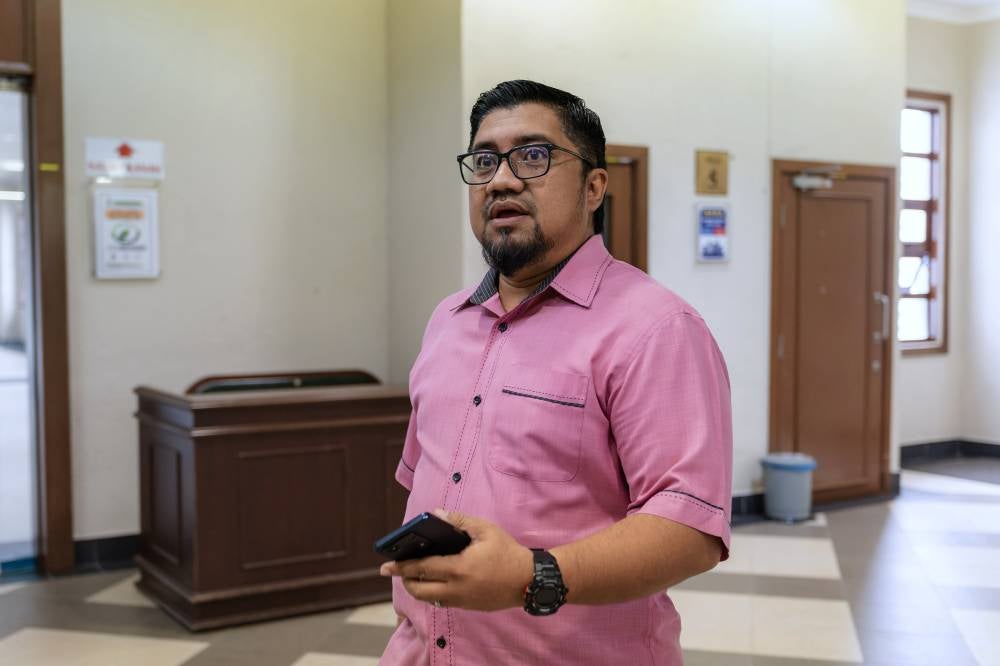 Badrul Hisham Shaharin, better known as Chegubard, pleaded not guilty in the Sessions Court today to a charge of publishing seditious material against the Negeri Sembilan Royal Institution via his Facebook account last month. - Photo by Bernama