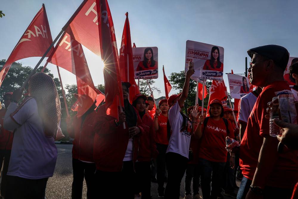 Johor's state election on July 11 will be contested across a fragmented political landscape, featuring fourteen straight fights, twenty-eight three-cornered contests, eleven four-cornered battles and three five-cornered battles across all 56 seats. Photo by Bernama