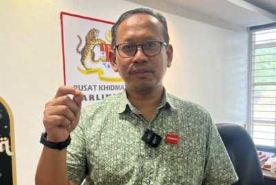 Pakatan Harapan (PH) candidate for the Larkin state seat Suhaizan Kaiat