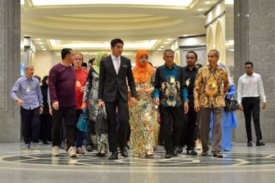Muar Member of Parliament (MP) Syed Saddiq Syed Abdul Rahman arrived at the Palace of Justice today to hear the Federal Court’s decision on whether he will remain acquitted or face the reinstatement of his conviction and sentence over four charges involving alleged misuse of Angkatan Bersatu Anak Muda (Armada) funds. Photo by Asril Aswandi Shukor