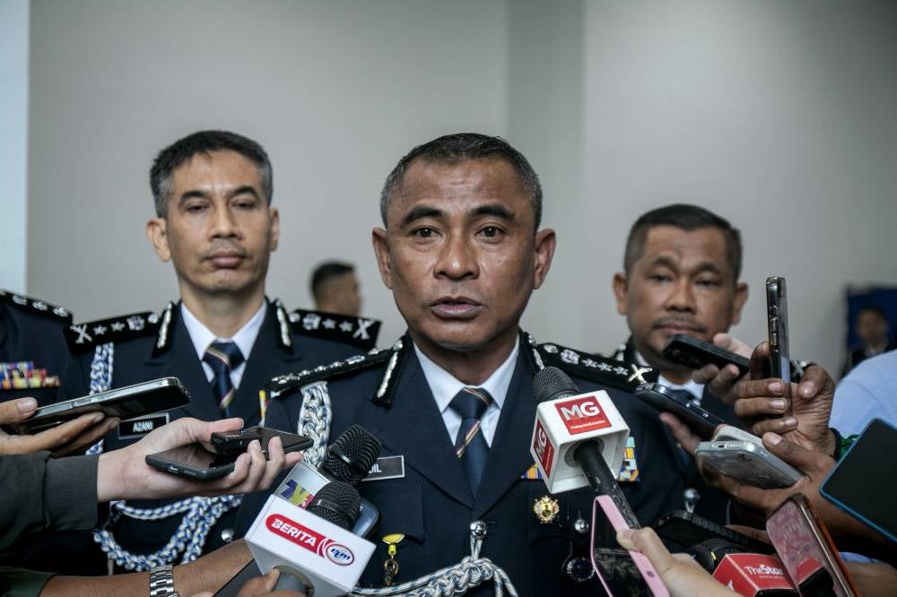 Kuala Lumpur police chief Datuk Fadil Marsus said the raid was carried out at about 2.40 am by the Criminal Investigation Division of the Cheras District Police Headquarters. Photo by Bernama