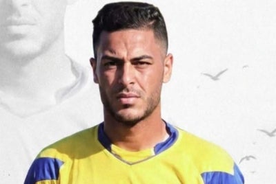 The Palestinian goalkeeper Saleem Al-Ashqar - Photo courtesy of Palestinian Football Federation
