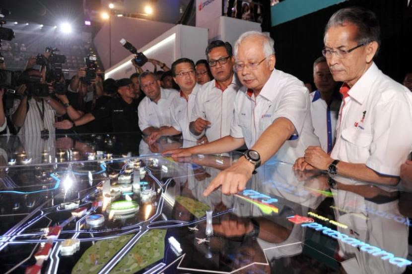 The LRT3 project was originally launched in August 2016 under Najib's administration, with an initial cost of RM31.65 billion later reduced to RM16.63 billion in 2018. Photo: Facebook/Najib Razak