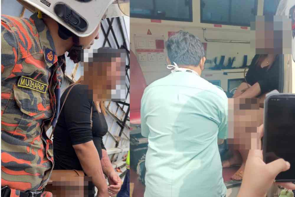 An attempt by a man, dressed as a woman, to jump from a flyover on Jalan Bercham near here was foiled by members of the public and rescue teams in an incident on Sunday morning.
