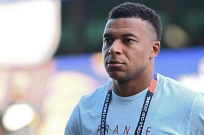 Kylian Mbappe ahead of the 2026 World Cup round of 16 football match between Paraguay and France on July 4, 2026. (Photo by MAURO PIMENTEL / AFP)