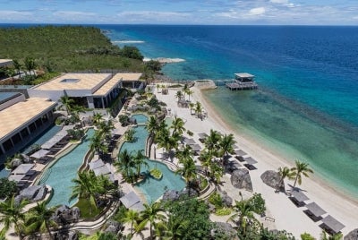 Travellers seeking a beach holiday, however, should consider Sheraton Cebu Mactan Resort. Located along Mactan's coastline just a short drive from the airport, the luxurious beachfront resort offers spacious rooms complete with private balconies overlooking the sea.